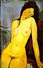 Amedeo Modigliani Wall Art - the Seated Nude